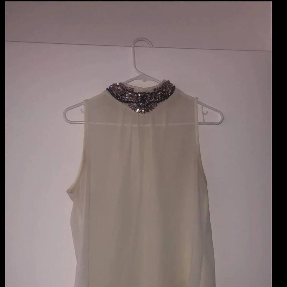 White Turtle Neck Blouse